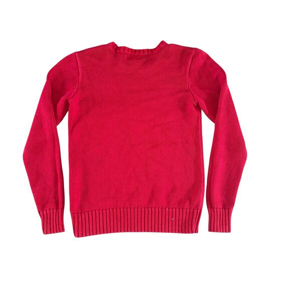 Polo by Ralph Lauren Boys Large Red Knit Sweater Crewneck Long Sleeve - Picture 3 of 3